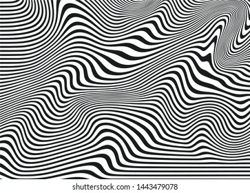 
Black and white abstract waves of beautiful lines. For covers, business cards, banners, engravings on clothing, wall decorations, posters, canvases, sites. Modern Vector Illustration