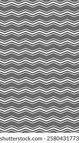 Black and white abstract zig zag pattern wallpaper