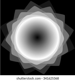 black and white abstraction 