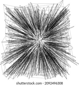 black and white abstraction, graphics