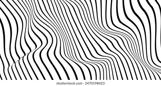 Schwarzweißer Hintergrund der Abstraktionslinie