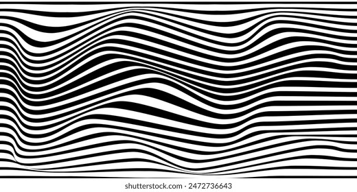 Fondo de línea de abstracción en blanco y negro