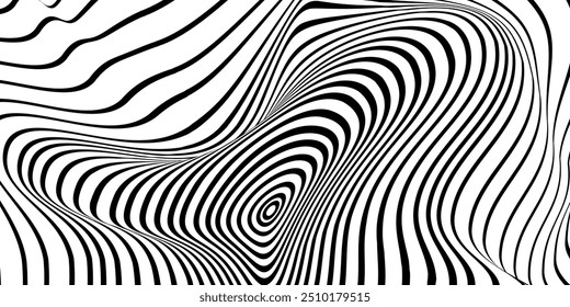 Fondo de puntos de línea de abstracción en blanco y negro