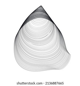 Black and white abstraction is stylish and concise