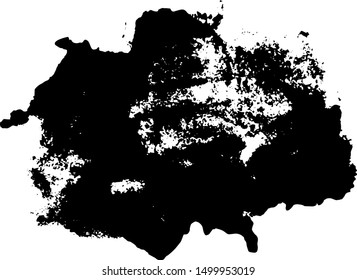 Black and white abstraction. Vector brush