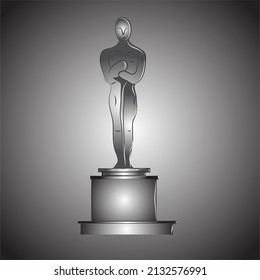 Black And White Academy Awards Vector Illustration