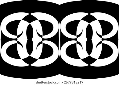 Preto e branco estética abstrato gradiente linha arte forma papel de parede padrão de fundo	