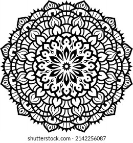 
Black  White Aesthetic vector mandala design