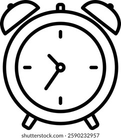 Black and White Alarm Clock