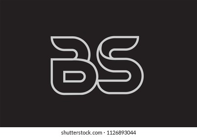 Black White Alphabet Letter Bs B Stock Vector (Royalty Free) 1126916096 ...