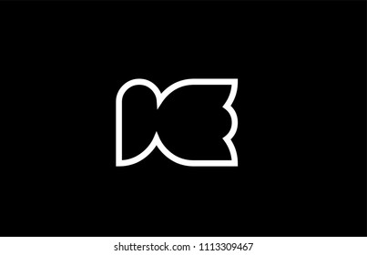 black and white alphabet letter ie i e logo design suitable for a company or business