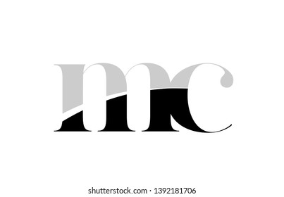 black and white alphabet letter ms m s logo icon design for a company or business