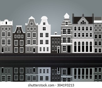 Black and white Amsterdam
