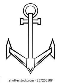 Black and White Anchor