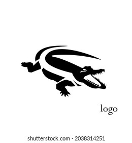 black and white animal vector logo ANGRY