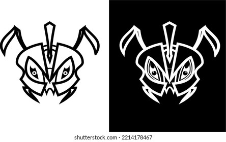 Black and White Ant Gladiator 