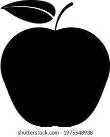 Black White Apple Vector Stock Vector (Royalty Free) 1975548938 ...