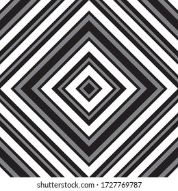 Black and white Argyle diagonal striped seamless pattern background suitable for fashion textiles, graphics