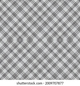 Black and White Argyle Plaid Tartan textured Seamless pattern design suitable for fashion textiles and graphics