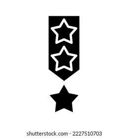black and white army and military rank icons