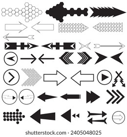 BLACK AND WHITE ARROW DESIGN VECTOR FILES