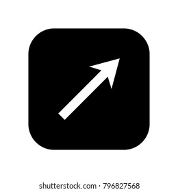 black and white arrow icon
