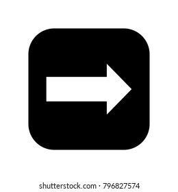 black and white arrow icon