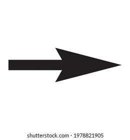 Black and white arrow. Vector Illustration EPS10