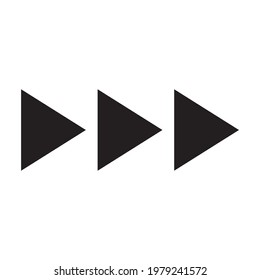 Black and white arrow. Vector Illustration EPS10