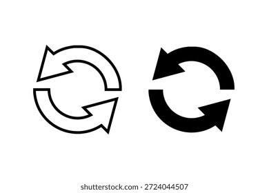 Flechas en blanco y negro en un círculo que ilustra conceptos de reciclaje y sostenibilidad.