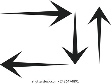  black and white arrows icon