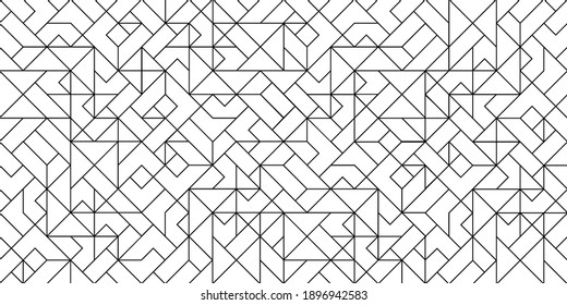 Fondo de diseño de arte blanco y negro con líneas delgadas. Bandas geométricas vintage, textura retro o fondo vectorial elegante, papel tapiz