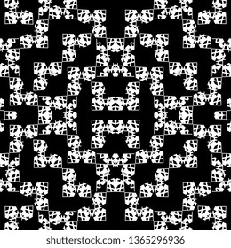 black and white Art Deco Seamless summer pattern Trendy fashion print