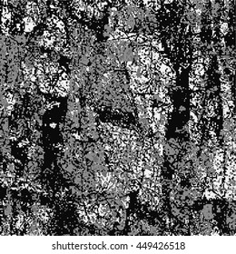 Black and white artistic abstract background. Modern digital painting. Vector illustration.