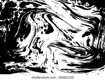 black and white artwork texture ebru, water abstract background
