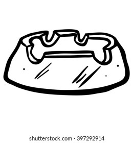 black and white ashtray cartoon