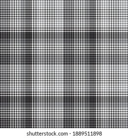 Black and White Asymmetric Plaid textured seamless pattern suitable for fashion textiles and graphics
