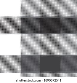Black and White Asymmetric Plaid textured seamless pattern suitable for fashion textiles and graphics