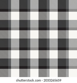 Black and White Asymmetric Plaid textured seamless pattern suitable for fashion textiles and graphics