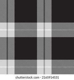 Black and White Asymmetric Plaid textured seamless pattern suitable for fashion textiles and graphics