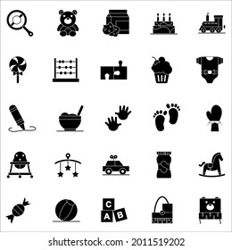 Black and white baby toys collection set