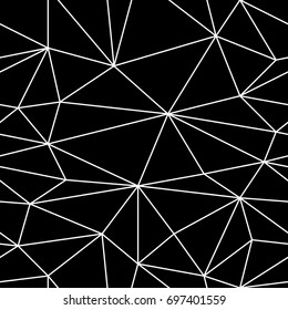 Black and white background. Abstract seamless pattern