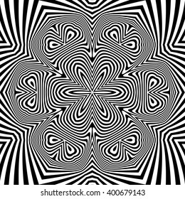 Black and White Background. Abstract Vector Illustration.