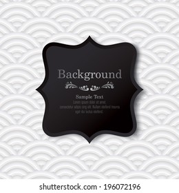 Black and white background Asian style. Can be used in cover design, book design, website background, CD cover, advertising. 
