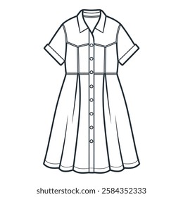 A black and white background a beautiful dress coloring page line art