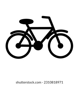 Black and white background bike logo icon