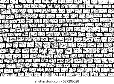 Black and White Background - Brick Wall 
