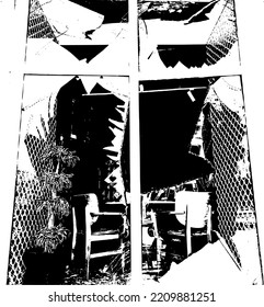 black and white background of the city at war
