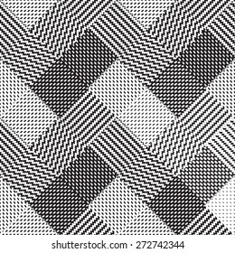 Black and white background, cloth vector pattern, goose foot