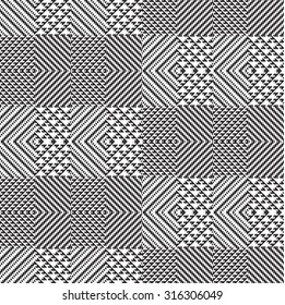 Black and white background, cloth vector pattern, goose foot